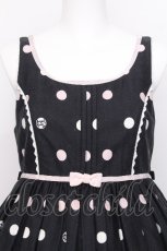 画像3: Angelic Pretty / マシュマロバニー襟付ジャンパースカート  黒 S-26-07-24-057-AP-OP-AS-ZS (3)