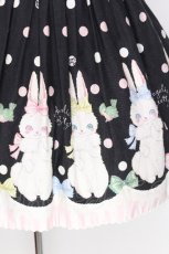 画像4: Angelic Pretty / マシュマロバニー襟付ジャンパースカート  黒 S-26-07-24-057-AP-OP-AS-ZS (4)