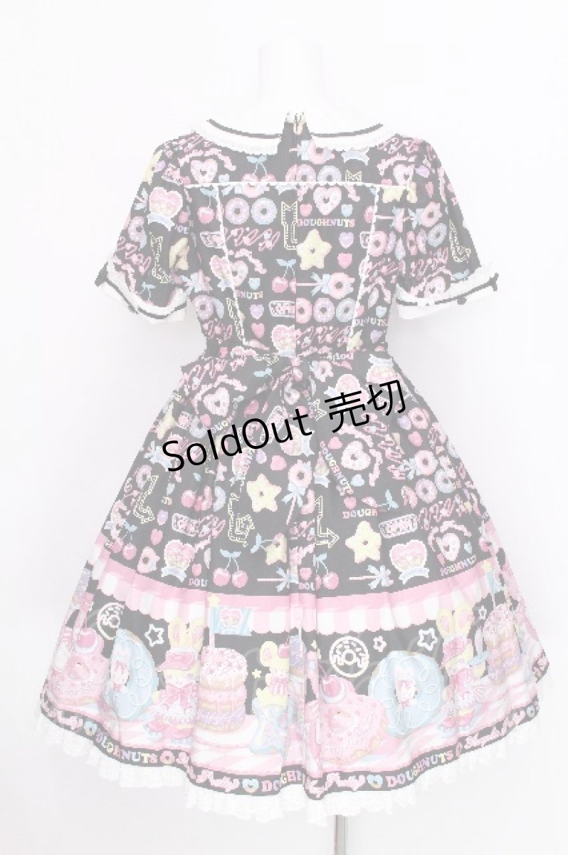 画像2: Angelic Pretty / Toy's Donut Dinerワンピース  クロ S-26-07-24-058-AP-OP-SZ-ZS (2)