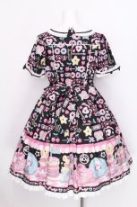 画像2: Angelic Pretty / Toy's Donut Dinerワンピース  クロ S-26-07-24-058-AP-OP-SZ-ZS (2)