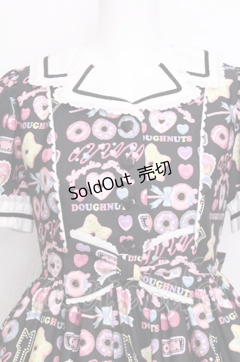画像3: Angelic Pretty / Toy's Donut Dinerワンピース  クロ S-26-07-24-058-AP-OP-SZ-ZS (3)