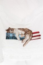 画像4: PINK HOUSE / 書斎の猫たち刺繍入りローンブラウス  アイボリー S-26-07-24-006-LO-BL-SA-ZS (4)