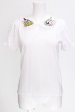 画像1: Nile Perch / TOM and JERRY ワッペンカットソー  白 S-26-07-24-008-LO-TO-SZ-ZS (1)