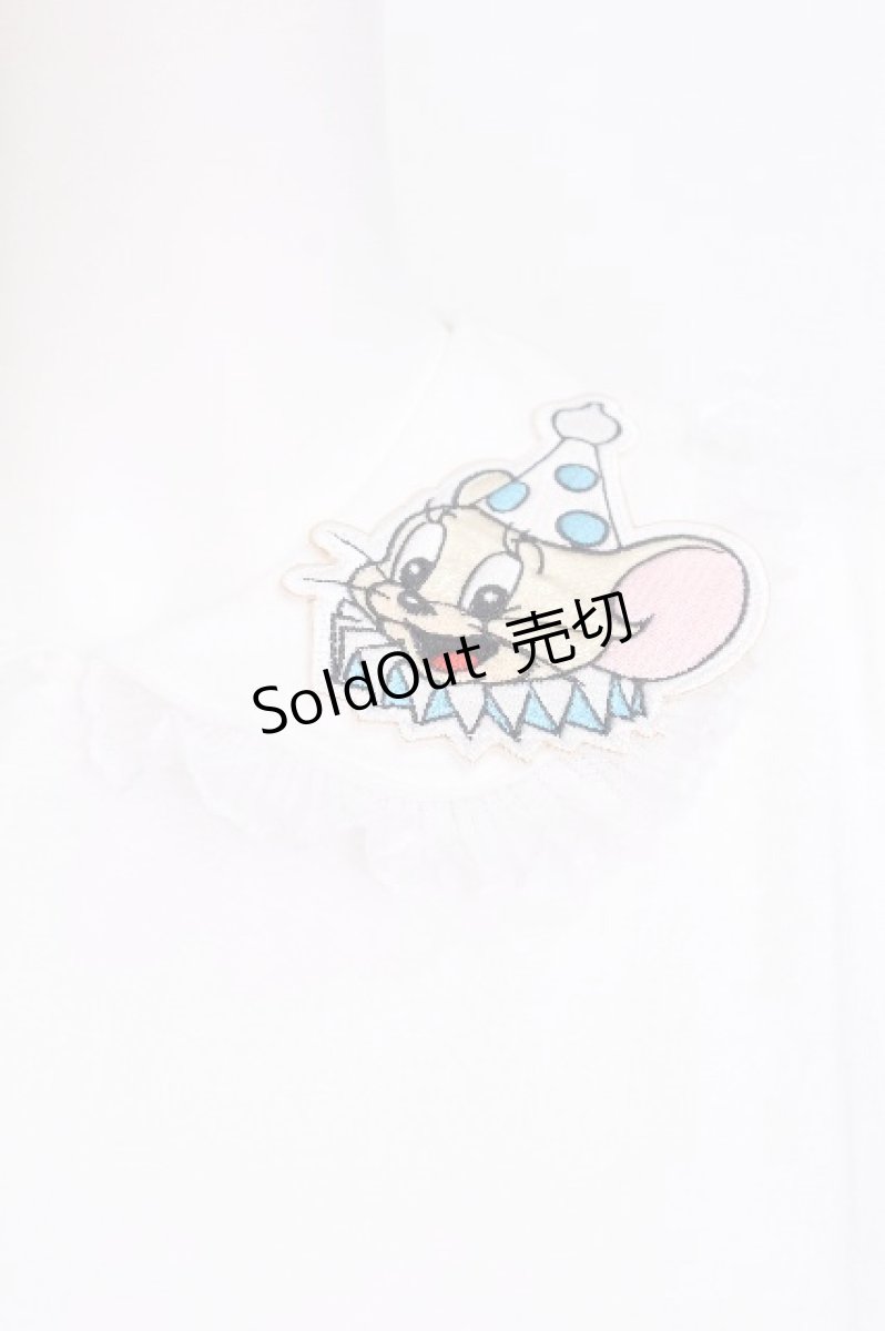 画像4: Nile Perch / TOM and JERRY ワッペンカットソー  白 S-26-07-24-008-LO-TO-SZ-ZS (4)