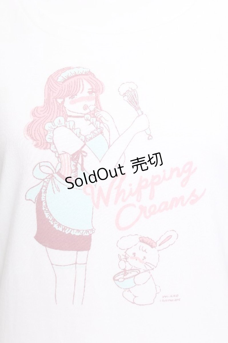 画像3: MILK / Whipping cream TEE  白 S-26-07-24-009-ML-BL-HR-ZS (3)
