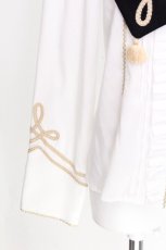画像4: Angelic Pretty / CIRCUS Ribbonブラウス  白ｘ黒 S-26-07-24-001-AP-BL-AS-ZS (4)