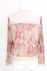 画像2: axes femme POETIQUE / 大花柄シャツブルゾン  ベージュ S-26-07-24-021-AX-TO-HR-ZS (2)