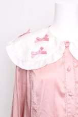 画像3: axes femme kawaii / プチリボン配色ブラウス  ピンク S-26-07-24-023-AX-BL-HR-ZS (3)