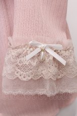 画像4: axes femme / レース重ねデザイン袖プルオーバー  ピンク S-26-07-26-035-AX-TO-HR-ZS (4)