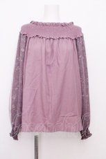 画像1: axes femme / ミュルーズ袖ボリュームブラウス  ピンク S-26-07-26-038-AX-BL-AS-ZS (1)