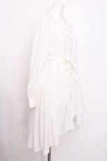 画像2: axes femme POETIQUE / フィッシュテールシャツチュニック  白 S-26-07-26-039-AX-OP-AS-ZS (2)