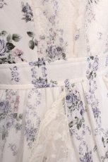 画像5: axes femme / ラッフルフリルレース花柄ワンピース  アイボリー S-26-07-26-040-AX-OP-HR-ZS (5)