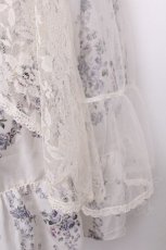 画像6: axes femme / ラッフルフリルレース花柄ワンピース  アイボリー S-26-07-26-040-AX-OP-HR-ZS (6)