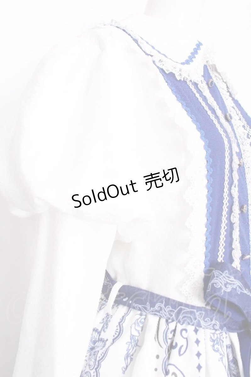 画像7: Miss Cube / Blood Night Lamplighter ワンピース L 白ｘ青 S-26-07-26-041-LO-OP-HR-ZS (7)