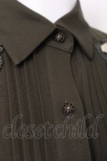 画像5: axes femme / 袖レースアップシャツワンピース  カーキ S-26-07-26-048-AX-OP-AS-ZS (5)