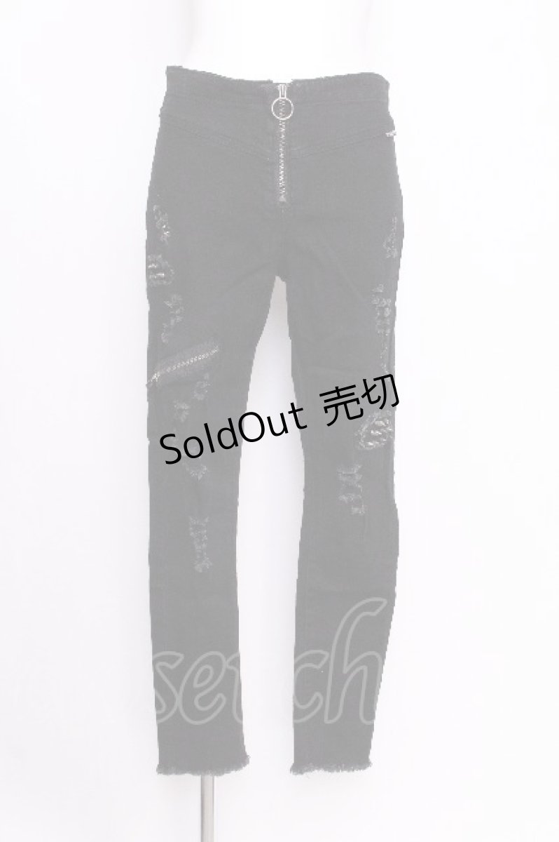 画像1: KILLSTAR / スタッズパンツ  黒 S-26-07-26-055-PU-PA-AS-ZS (1)