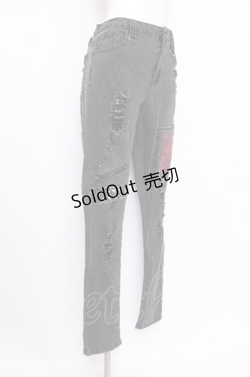 画像2: KILLSTAR / スタッズパンツ  黒 S-26-07-26-056-PU-PA-AS-ZS (2)