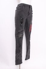 画像2: KILLSTAR / スタッズパンツ  黒 S-26-07-26-056-PU-PA-AS-ZS (2)
