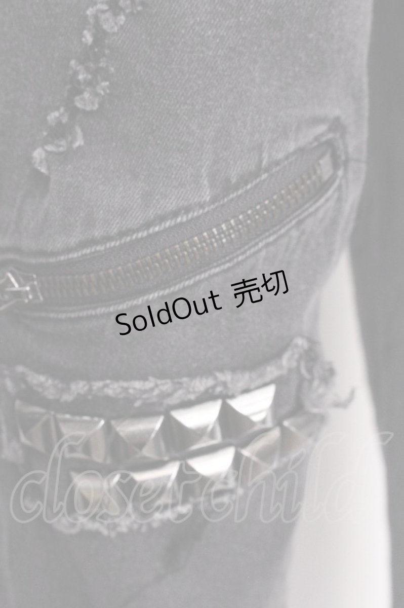 画像5: KILLSTAR / スタッズパンツ  黒 S-26-07-26-056-PU-PA-AS-ZS (5)