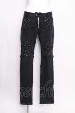 画像1: PUNK / ハーネスベルトパンツ  黒 S-26-07-26-059-PU-PA-AS-ZS (1)