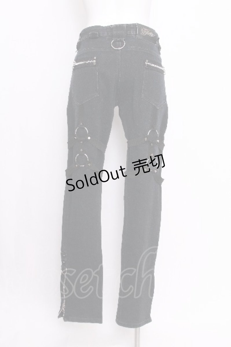 画像3: PUNK / ハーネスベルトパンツ  黒 S-26-07-26-059-PU-PA-AS-ZS (3)