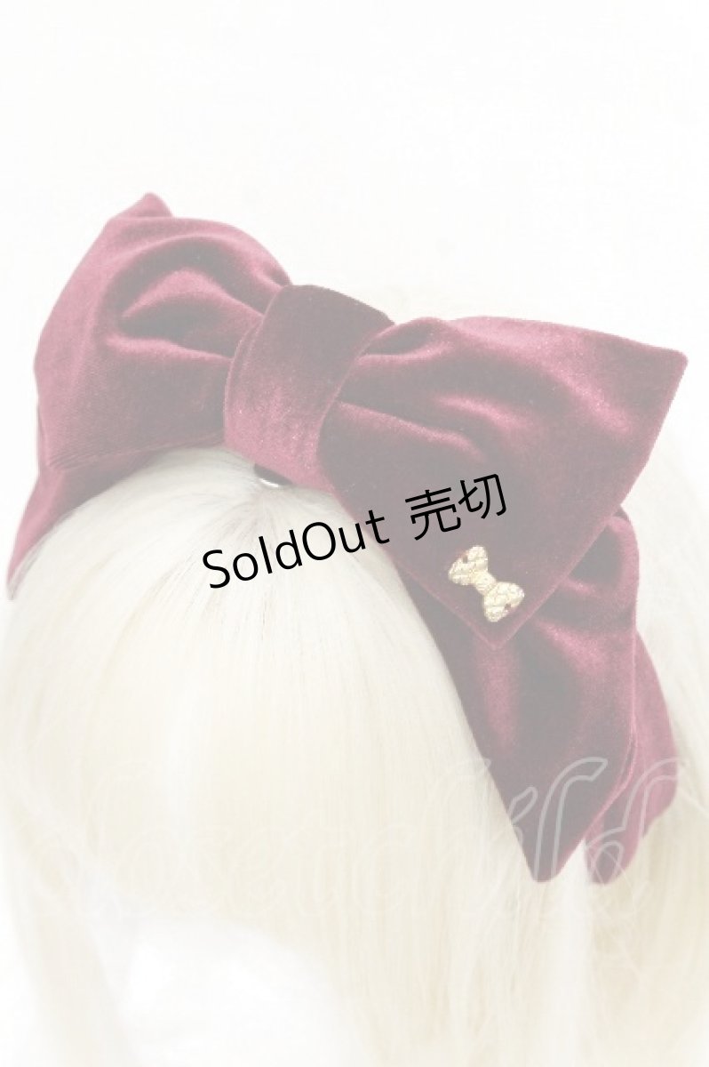 画像3: Angelic Pretty / Lady Ribbon　ヘアバンド  ワイン S-26-07-26-015-AP-ZA-AS-ZS (3)