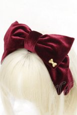 画像3: Angelic Pretty / Lady Ribbon　ヘアバンド  ワイン S-26-07-26-015-AP-ZA-AS-ZS (3)