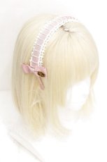 画像1: Leur Getter / はしごレースカチューシャ  ピンク S-26-07-26-016-LU-AC-AS-ZS (1)