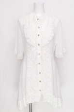 画像1: axes femme / バラレースチュニックブラウス  白 S-26-07-26-024-AX-BL-HR-ZS (1)
