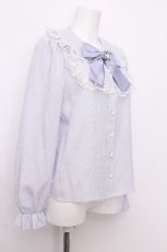 画像2: Ank Rouge / ギンガムブラウス  ラベンダーｘ白 S-26-07-26-027-CA-BL-HR-ZS (2)