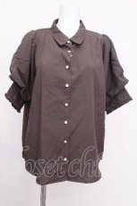 画像1: axes femme / ボリューム袖ブラウス  グレー S-26-07-26-030-AX-BL-AS-ZS (1)