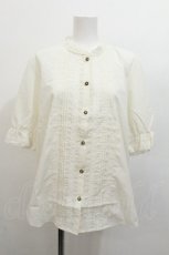 画像1: axes femme / レーススタンドブラウス XL オフ S-26-07-27-027-AX-TO-HR-ZS (1)