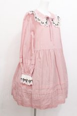 画像2: PINK HOUSE / ミッキー&ミニー刺繍レースチュニック  ピンク S-26-07-27-040-LO-OP-AS-ZS (2)