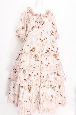 画像1: PINK HOUSE / スイーツスプリングバニープリントパッチワークワンピース  ピンク S-26-07-27-042-LO-OP-AS-ZS (1)
