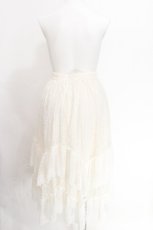 画像2: axes femme / フリルレースイレヘムスカート  アイボリー S-26-07-27-044-AX-SK-HR-ZS (2)
