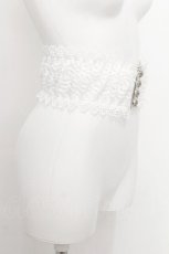 画像2: axes femme / レースゴムベルト  白 S-26-07-27-001-AX-BL-HR-ZS (2)