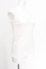 画像3: axes femme / 吸水速乾肩レースリブタンク  白 S-26-07-27-052-AX-TO-HR-ZS (3)