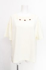 画像1: axes femme / タックスリーブTシャツ  アイボリー S-26-07-27-055-AX-TO-HR-ZS (1)