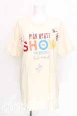 画像1: Karl Helmut / ロゴｘトランププリントTシャツ  キナリ S-26-07-27-067-EL-TO-HR-ZS (1)