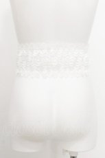 画像3: axes femme / レースゴムベルト  白 S-26-07-27-001-AX-BL-HR-ZS (3)