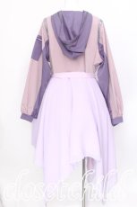 画像2: Favorite / シフォンレイヤードのオフショルダーパステルMA-1  ラベンダーｘピンク S-26-07-27-093-LO-JA-HR-ZS (2)