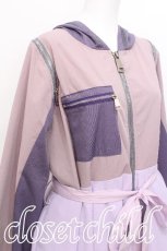 画像3: Favorite / シフォンレイヤードのオフショルダーパステルMA-1  ラベンダーｘピンク S-26-07-27-093-LO-JA-HR-ZS (3)