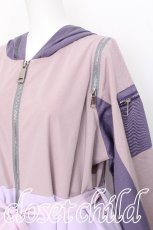 画像4: Favorite / シフォンレイヤードのオフショルダーパステルMA-1  ラベンダーｘピンク S-26-07-27-093-LO-JA-HR-ZS (4)