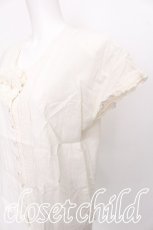 画像4: PINK HOUSE / 半袖ローンブラウス  白 S-26-07-27-094-LO-BL-HR-ZS (4)
