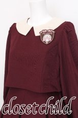 画像3: m petit by misako / マイメロワッペン付きワンピース  ワイン S-26-07-27-100-LO-OP-HR-ZS (3)