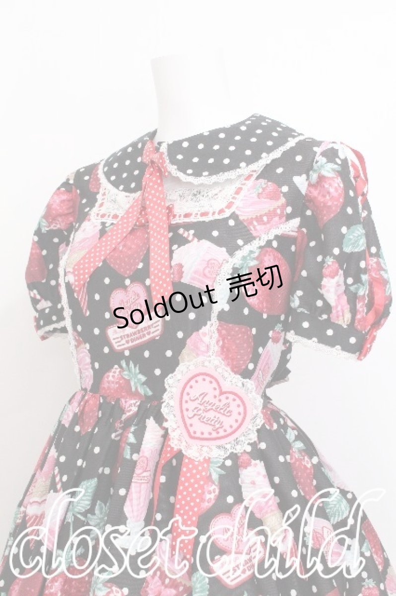 画像3: Angelic Pretty / Fresh Strawberry Dinerワンピース  黒 S-26-07-27-106-AP-OP-HR-ZS (3)