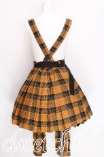 画像2: Amavel / British Punk レッグカバープリーツスカート  イエロー S-26-07-29-044-CA-SK-AS-ZS (2)
