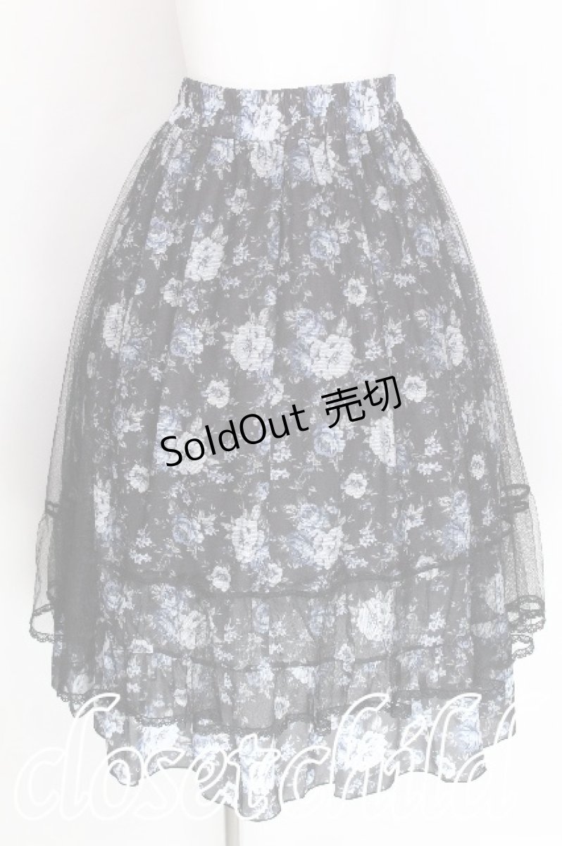 画像1: axes femme / マルチWAYレース花柄スカート  黒 S-26-07-29-052-AX-SK-HR-ZS (1)