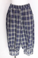 画像1: Deorart / チェックハーフパンツ  ブルー S-26-07-29-056-PU-PA-HR-ZS (1)