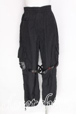 画像2: HELL CAT PUNKS / しわ加工パンツ  黒 S-26-07-29-058-PU-PA-HR-ZS (2)